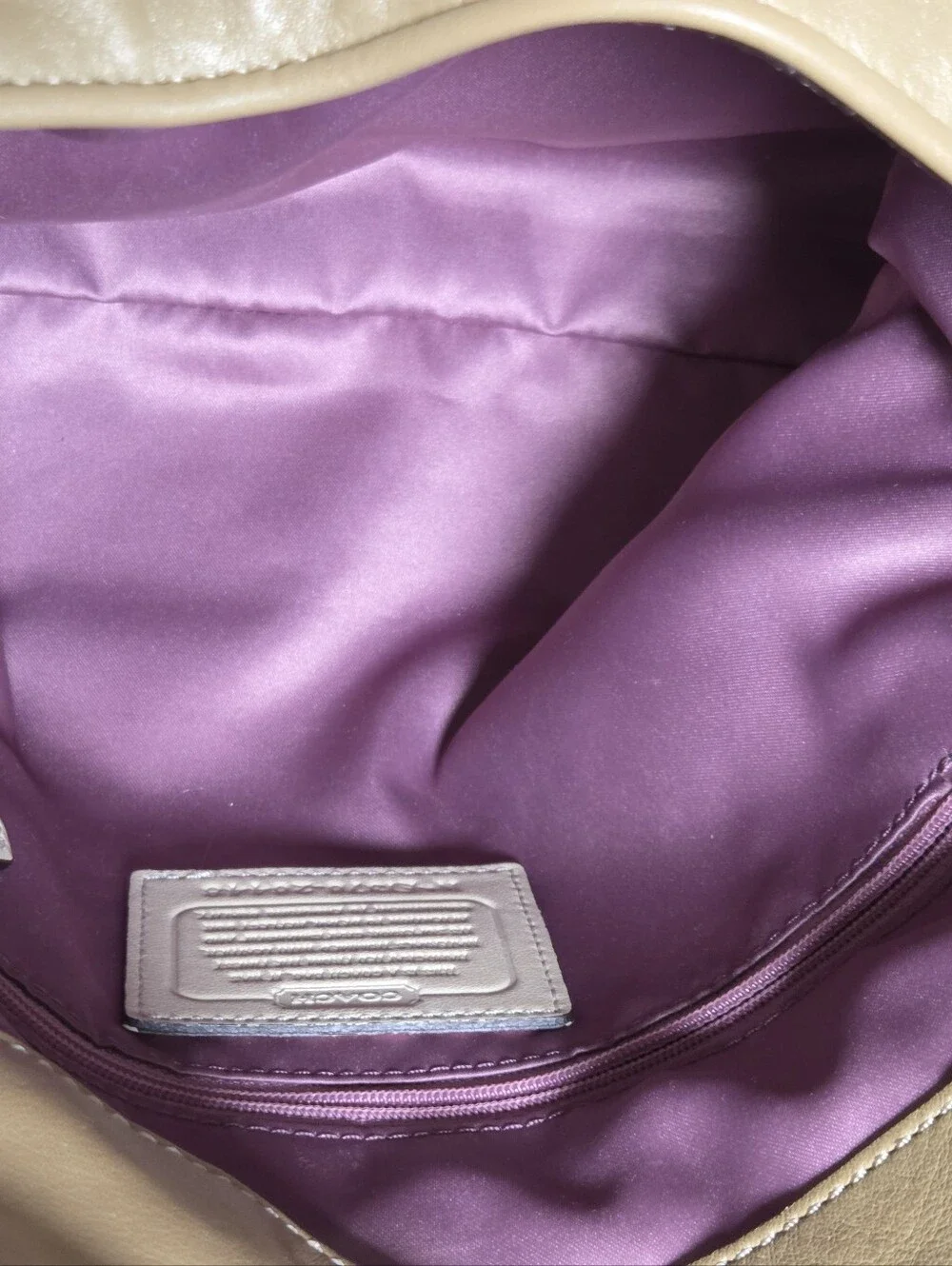 Coach Madison Op Art Sateen Gold Shoulder Bag W/ 2 Hangtags